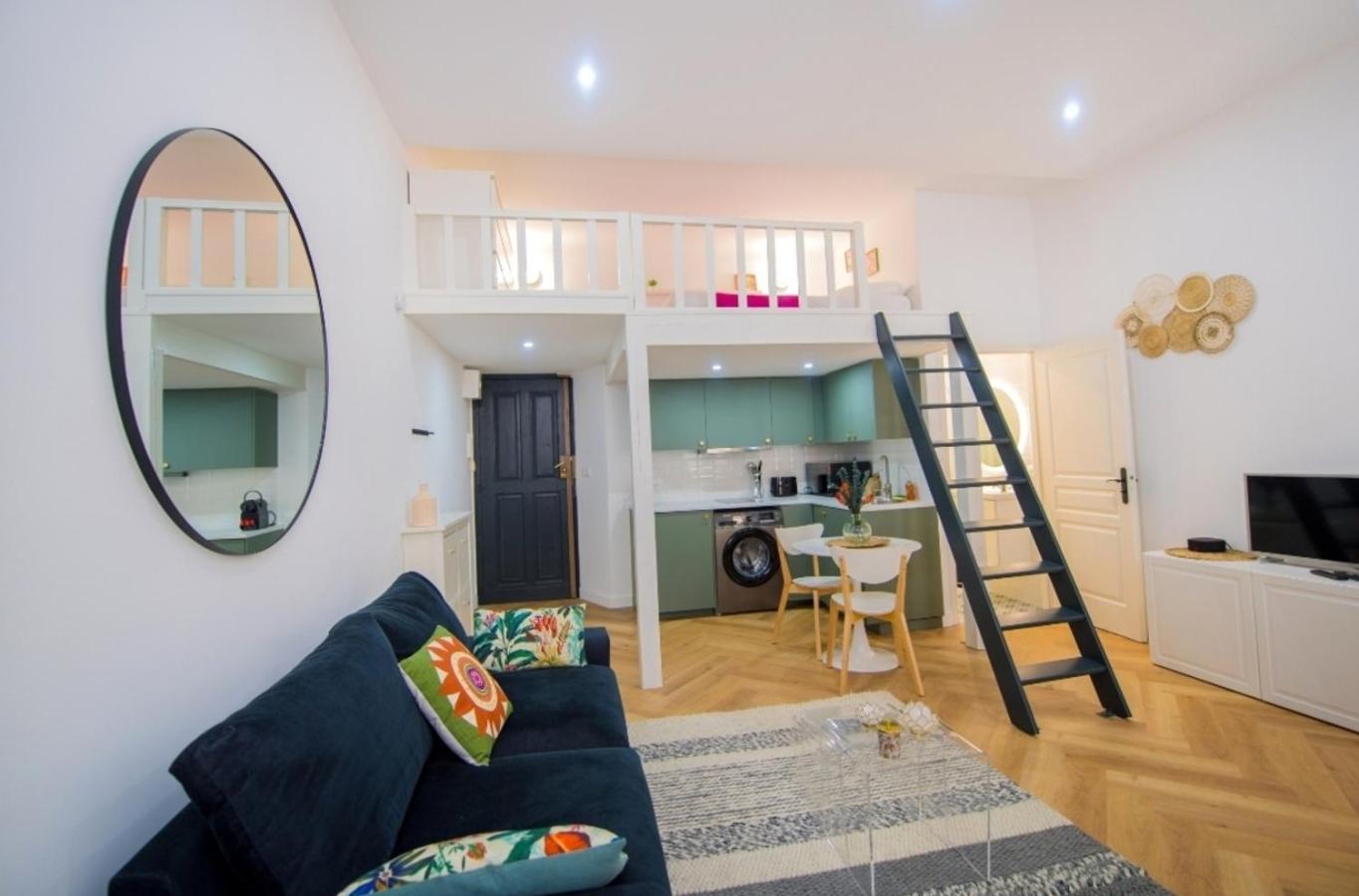 Studio Elegant 4 Couchages Front De Mer Clim Parking Privatif Wifi Nice Exteriér fotografie
