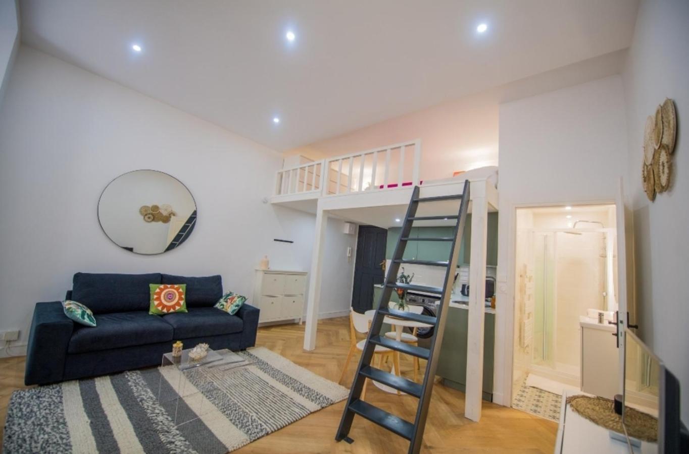 Studio Elegant 4 Couchages Front De Mer Clim Parking Privatif Wifi Nice Exteriér fotografie